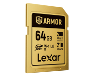 Lexar 64GB SDXC ARMOR Gold UHS-II U3 V60 IP68 Stainless Steel - 1329310 - zdjęcie 3